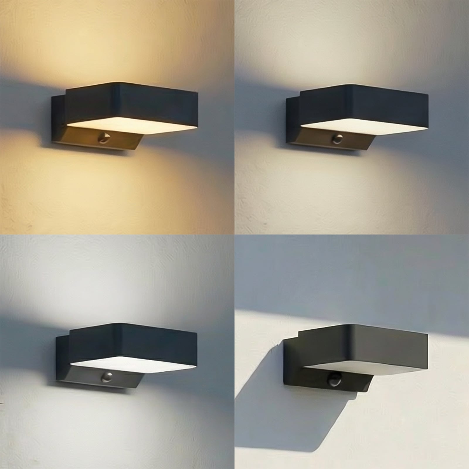 Kinkiet zewnętrzny LED Fando, kolor antracytowy, czujnik ruchu, stopień ochrony