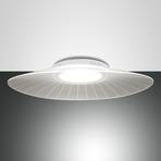 LED stropna svetilka Vela, bela, z možnostjo zatemnitve
