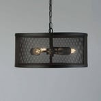 Hanglamp Fishnet van metaal in zwart Ø 45 cm