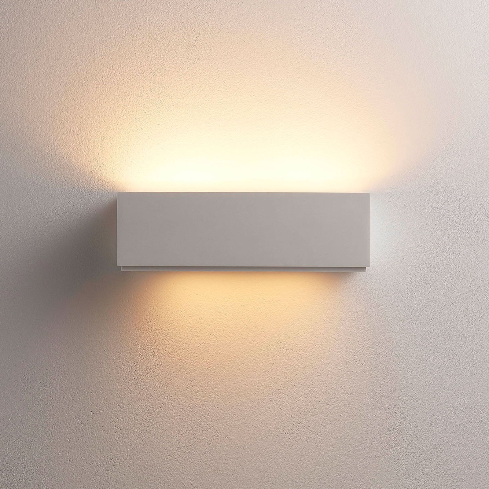 Benno simple plaster wall lamp, G9
