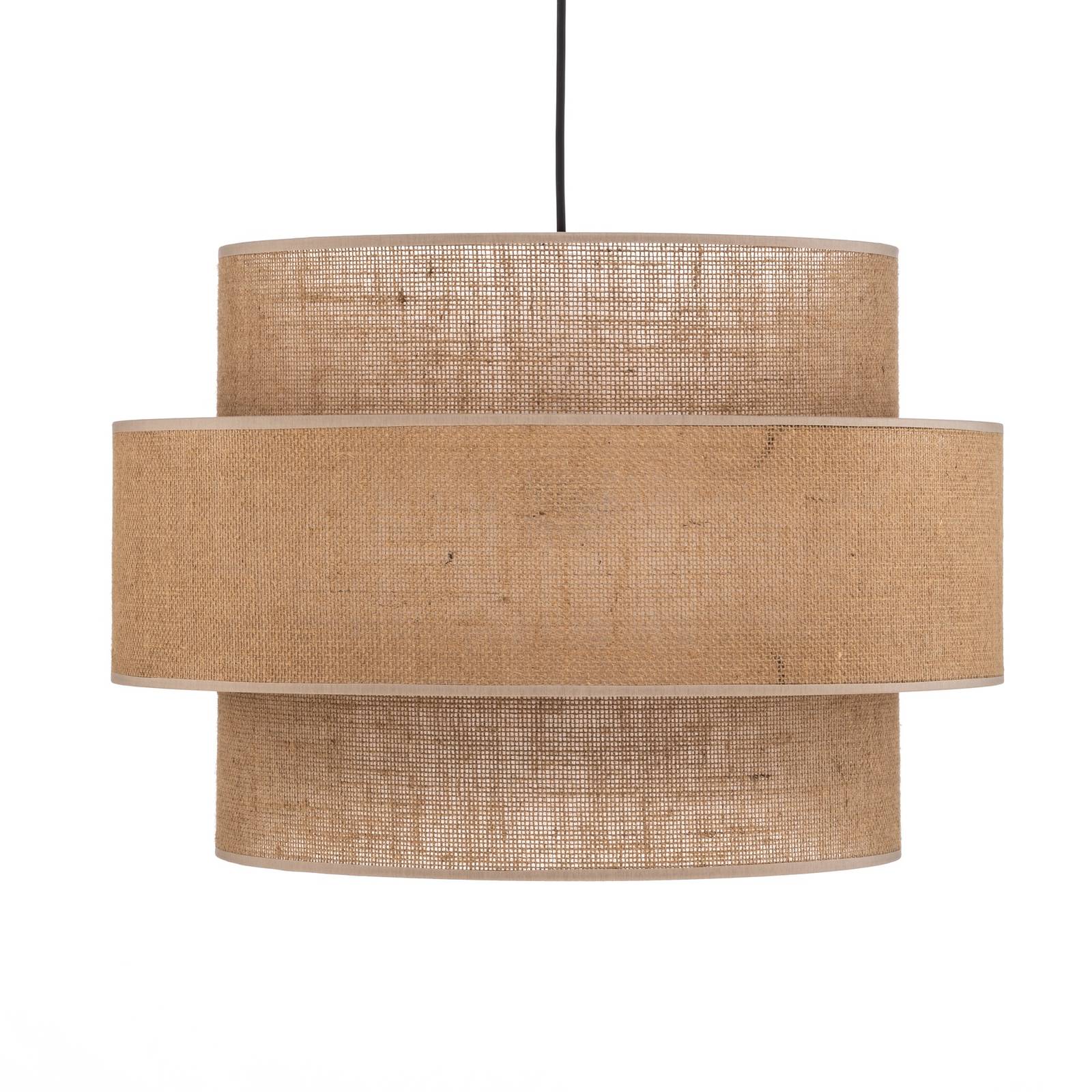 Lampa wisząca Calisto, Jute, naturalny brąz, 1-punktowa, Ø 50 cm