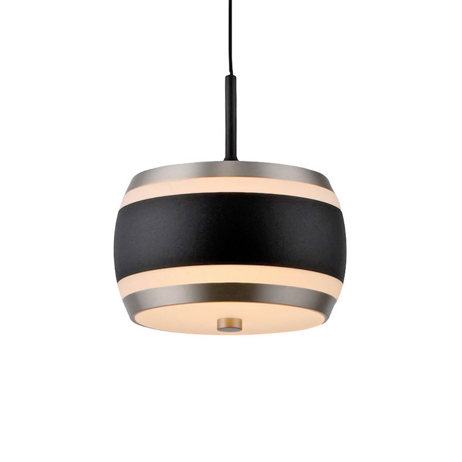 LED-Hängelampe PURE Falling Rings, schwarz, Ø 13 cm, CCT