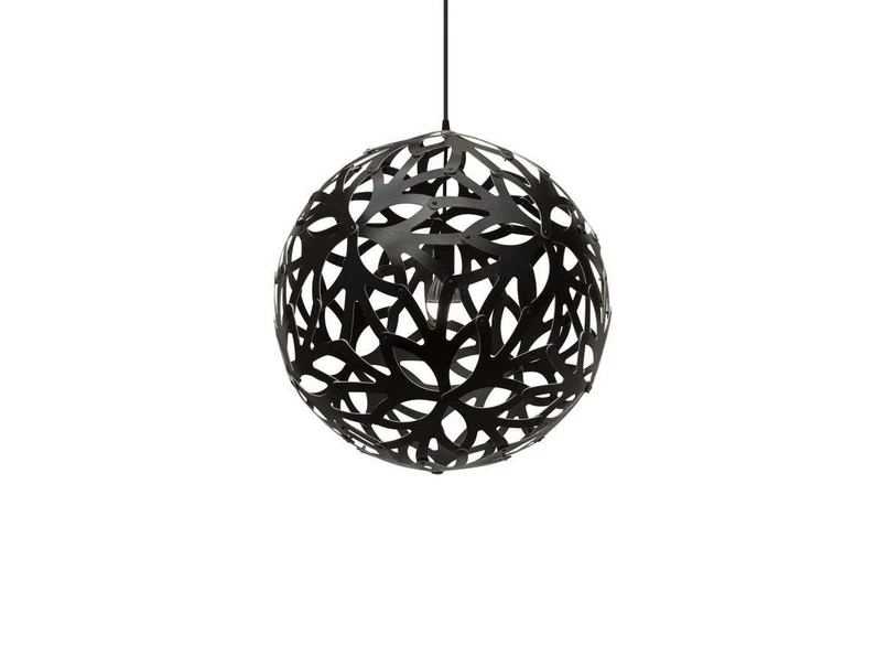 David Trubridge ltd - Floral Pendelleuchte Ø80 Schwarz David Trubridge