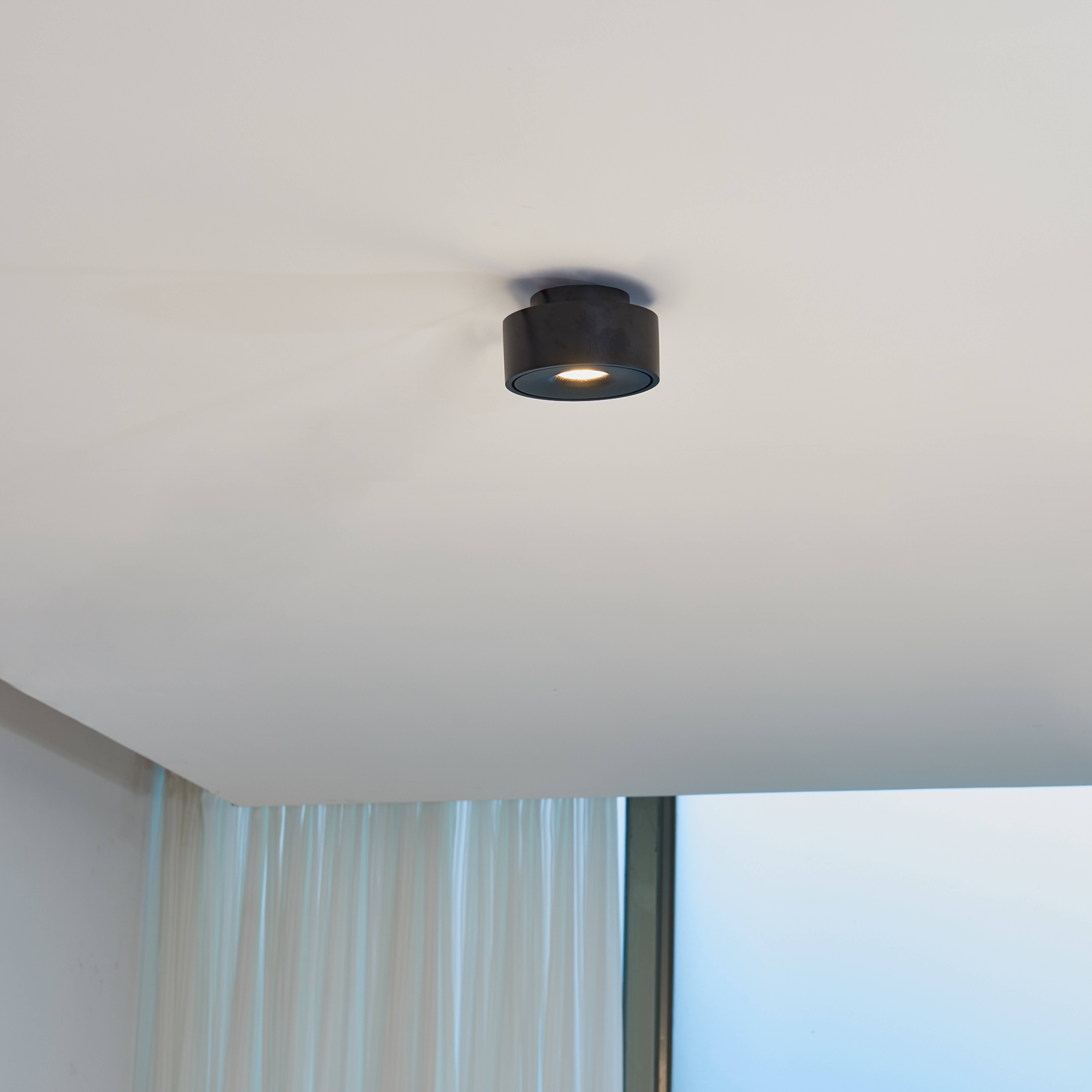 Arcchio Rotari LED-Deckenlampe schwenkbar, schwarz