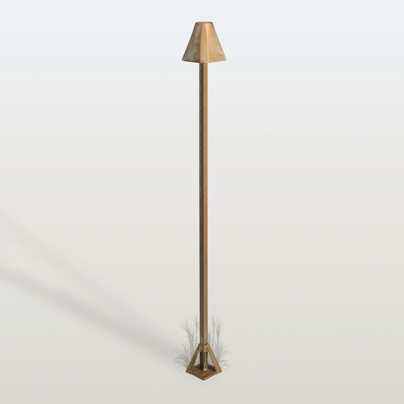 Moretti Luce LED осветление за пътеки „Silva Frame“, височина 100 см, античен месинг, IP65