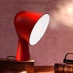 Дизайнерска настолна лампа Foscarini Binic, червена