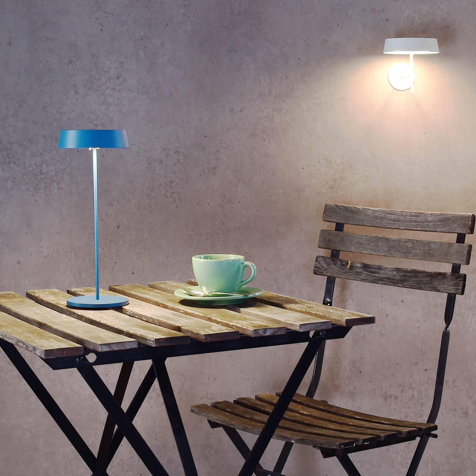 Deko-Light LED stolní lampa Miram s baterií stmívatelná modrá