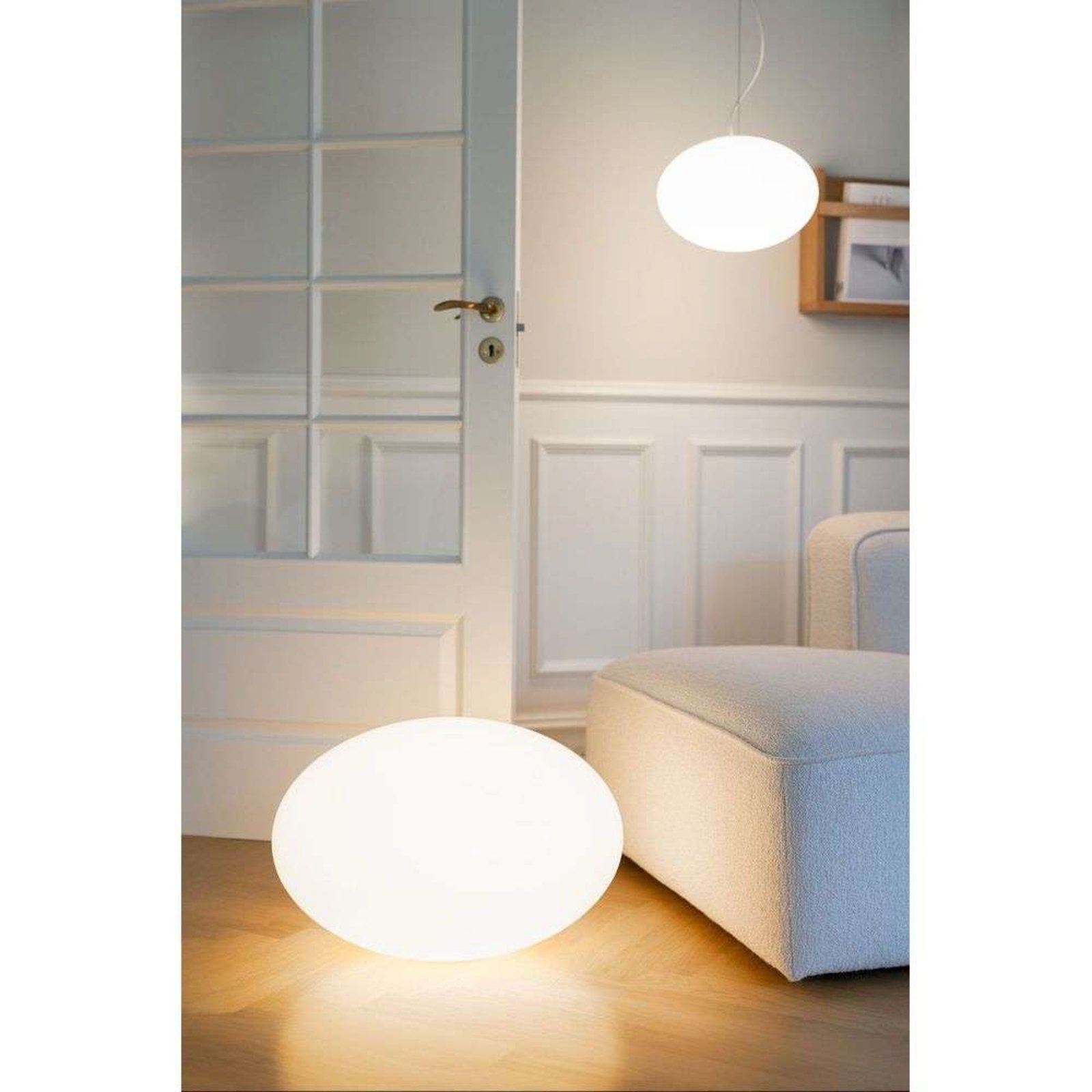 Eggy Pop In Lampă de Masă/Lampadar Dim. Ø70 Opal White - CPH Lighting