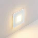 Molto Luce LED recessed light Wall R68 Glass IP44 SQ, white, CCT