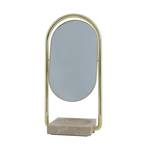 AYTM Angui table mirror, gold, height 35 cm, glass, marble