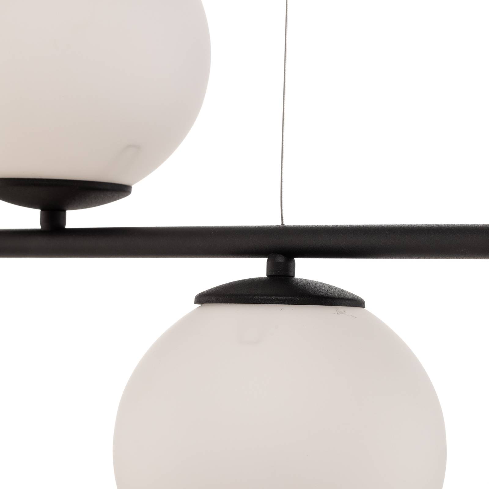 Lampa wisząca Celeste z kulistymi kloszami, 5-punktowa