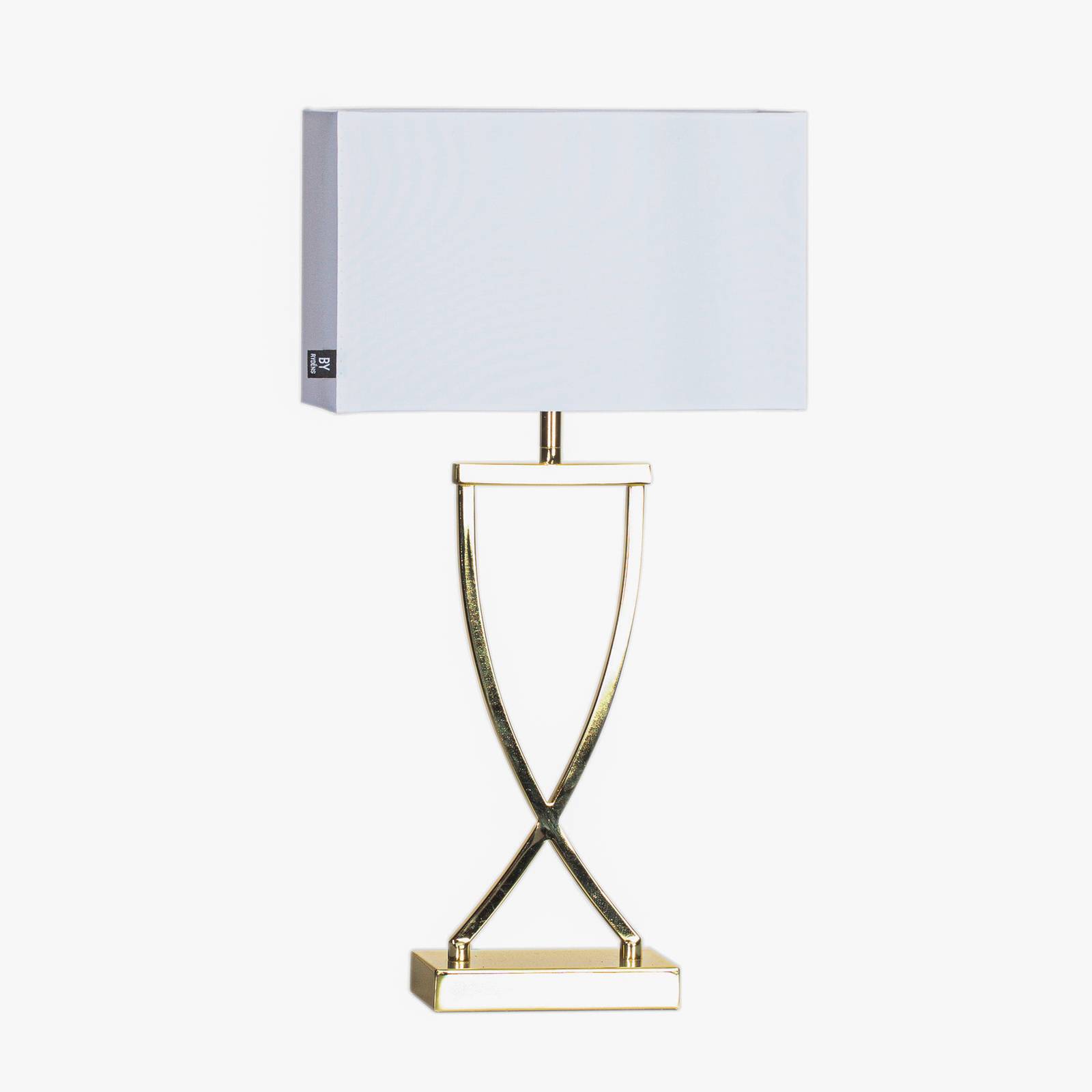By Rydéns By Rydéns Omega stolní lampa mosaz/bílá výška 52cm