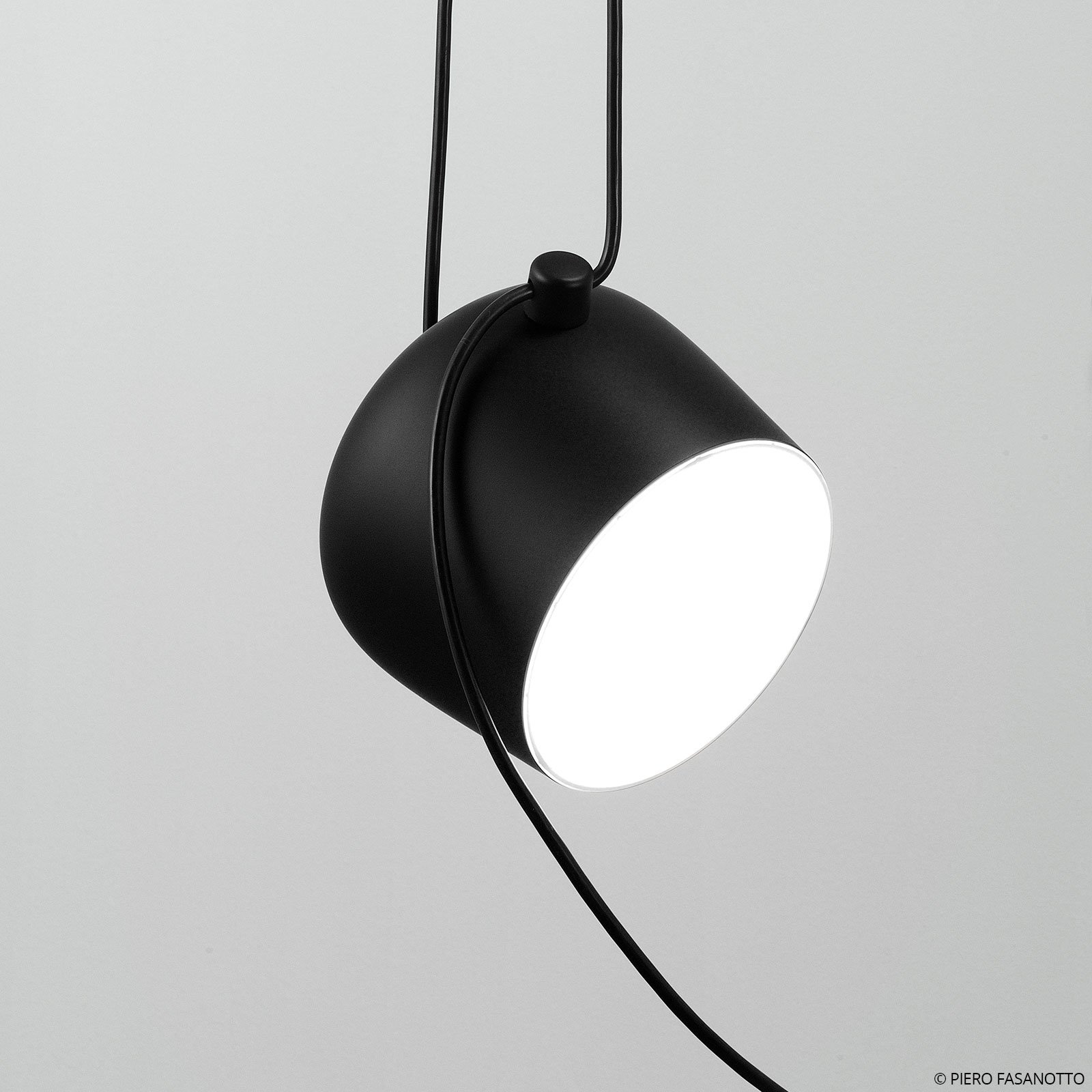 FLOS Aim Small LED-hængelampe, sort