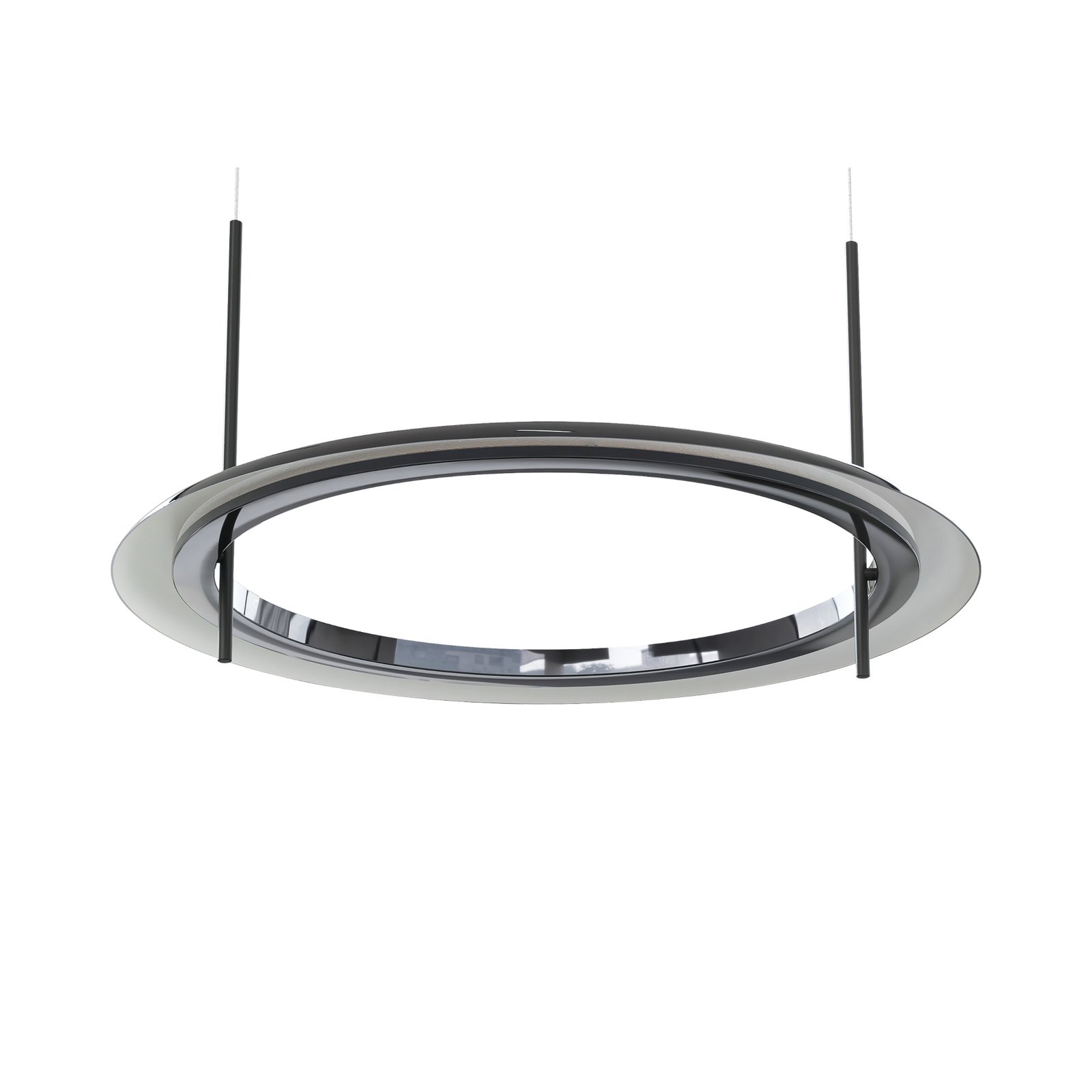 Molto Luce LED hanging light Vuto PD, glossy black, Ø 60 cm