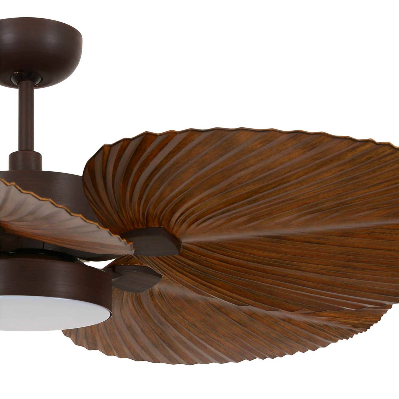 Bali ceiling fan with LED light, bronze