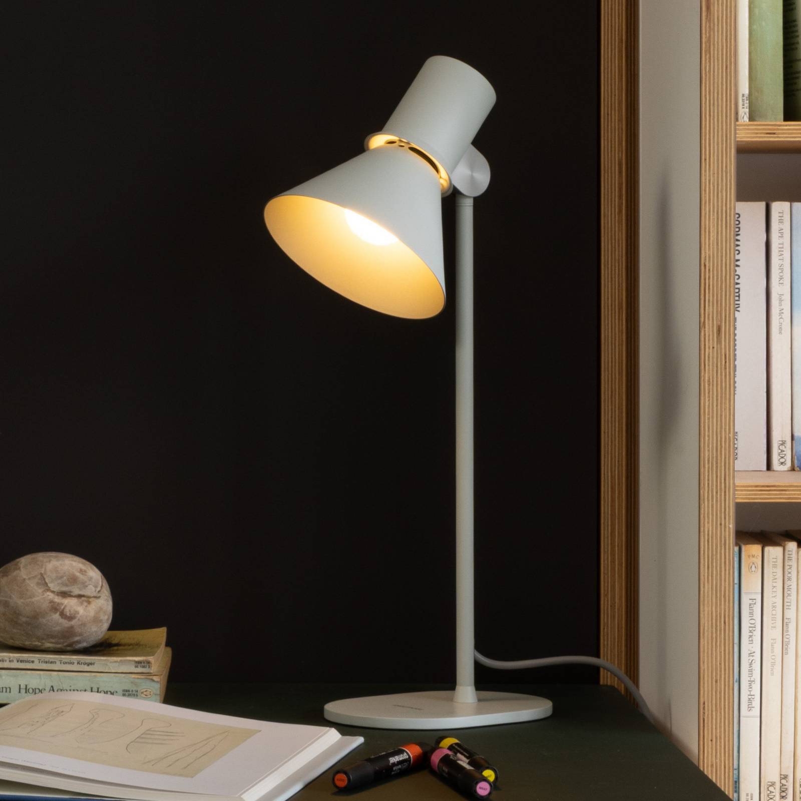 Anglepoise tafellamp Type 80 T1, grijs, 48 cm, metaal