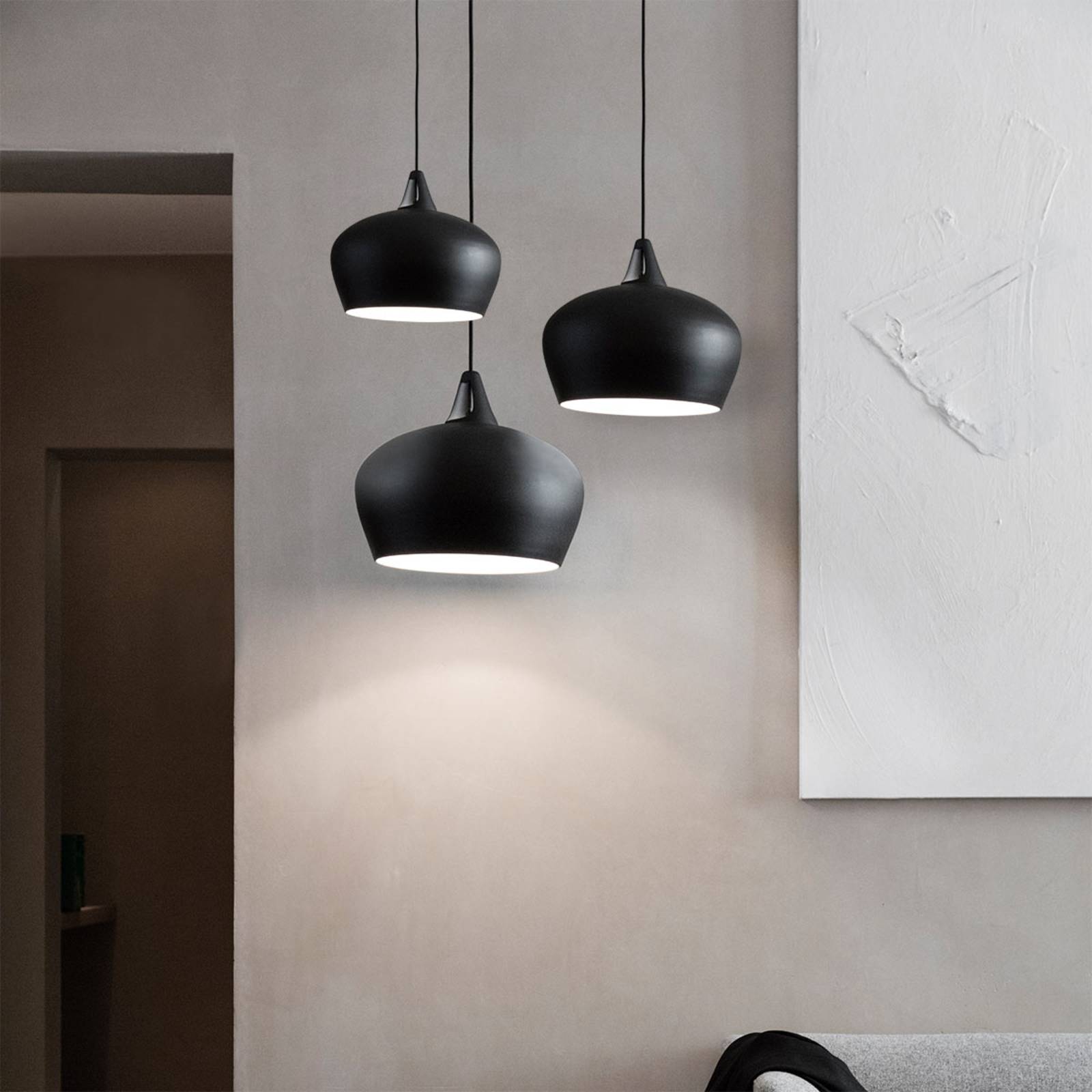 Efektywna lampa wisząca Belly, Ø 29 cm