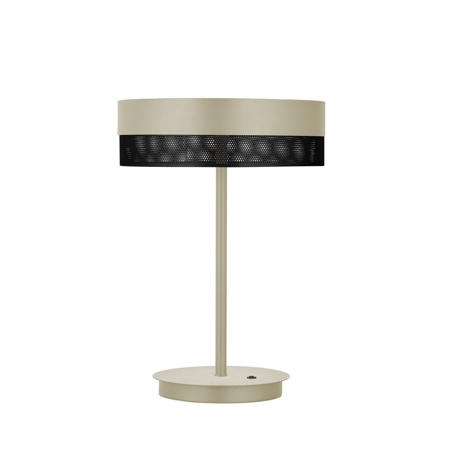 Mesh LED table lamp, 43 cm high, sand/black