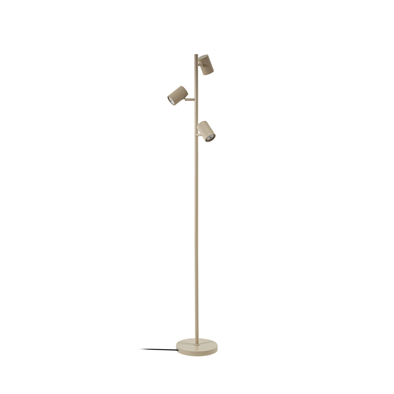 Lindby Stehleuchte Kardis, 3-flammig, beige, Höhe 157 cm