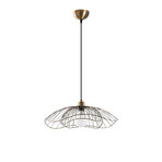 Hängeleuchte Tel, altmessing, Ø 50 cm, 1-flammig, Metall