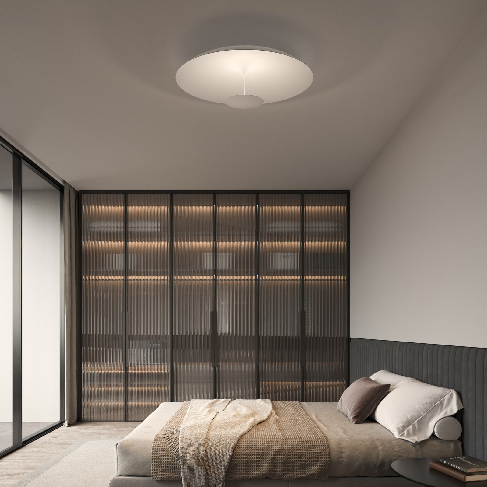 Karman Plafonnier LED BLANCO, Ø 92 cm, blanc, métal