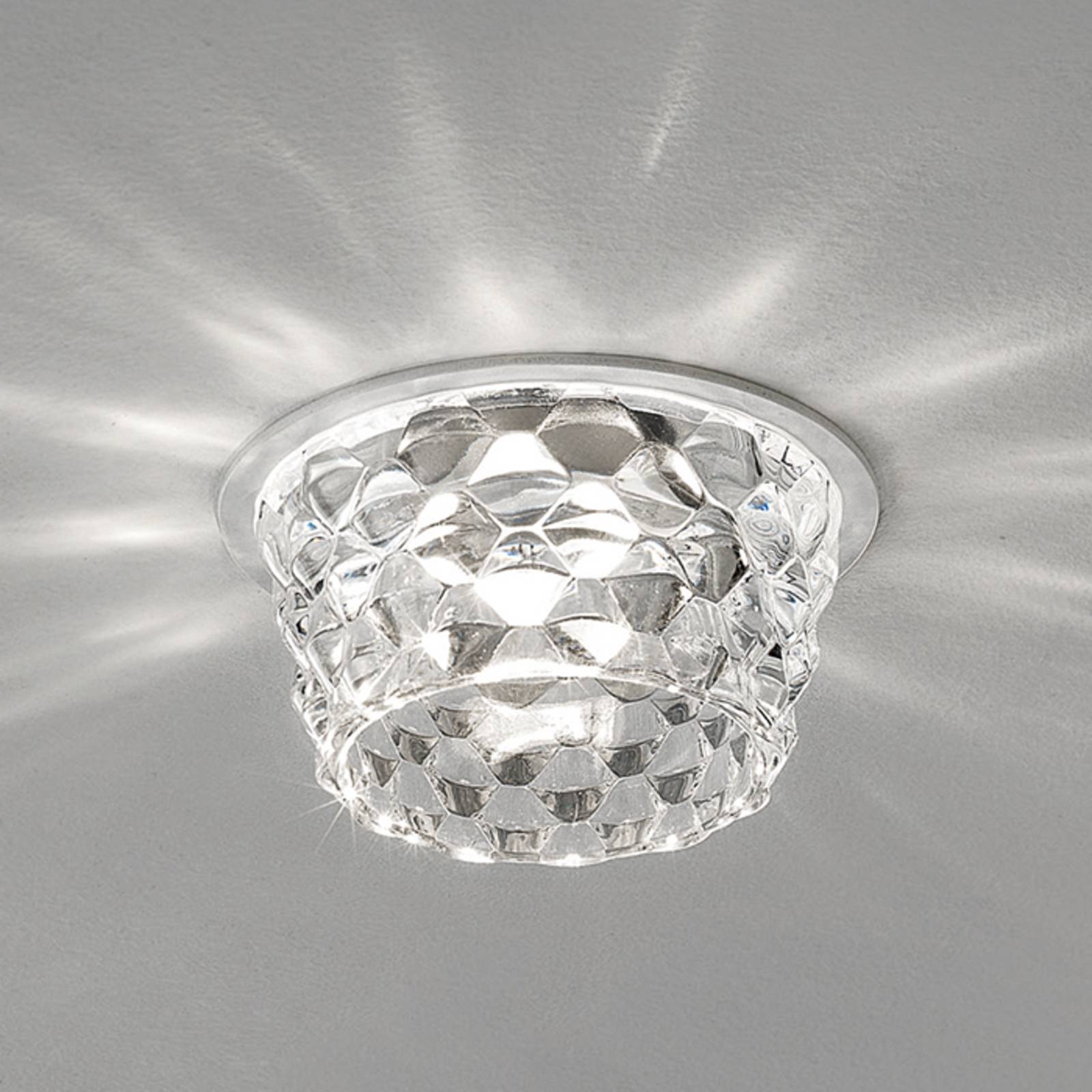 Axo Light Lampada da incasso soffitto LED Fedora trasparente
