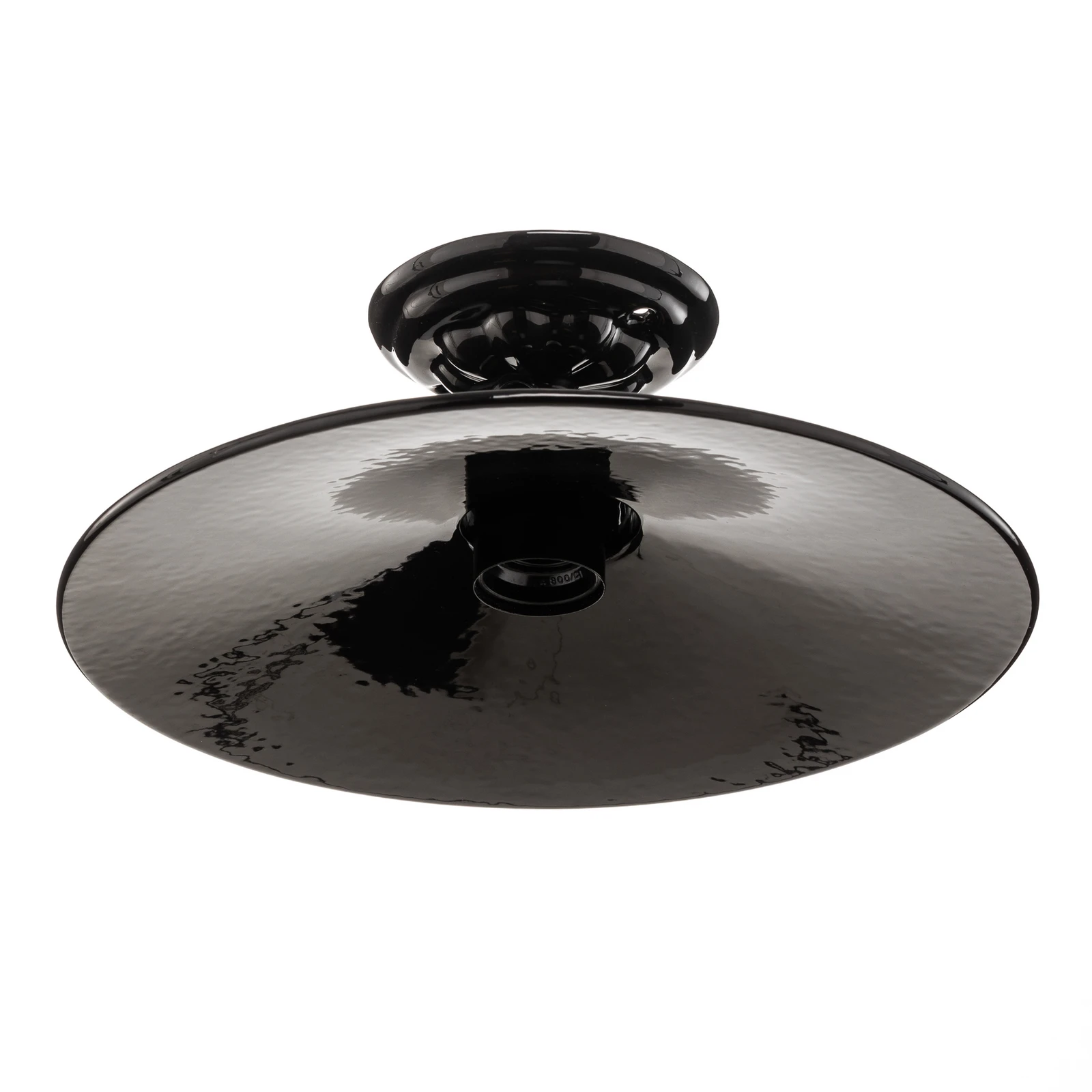 Czarna ceramiczna lampa sufitowa Edoardo, 31 cm