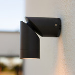 Außenwandlampe TUBON, dunkelgrau, Ø 6 cm, Metall, IP54, GU10