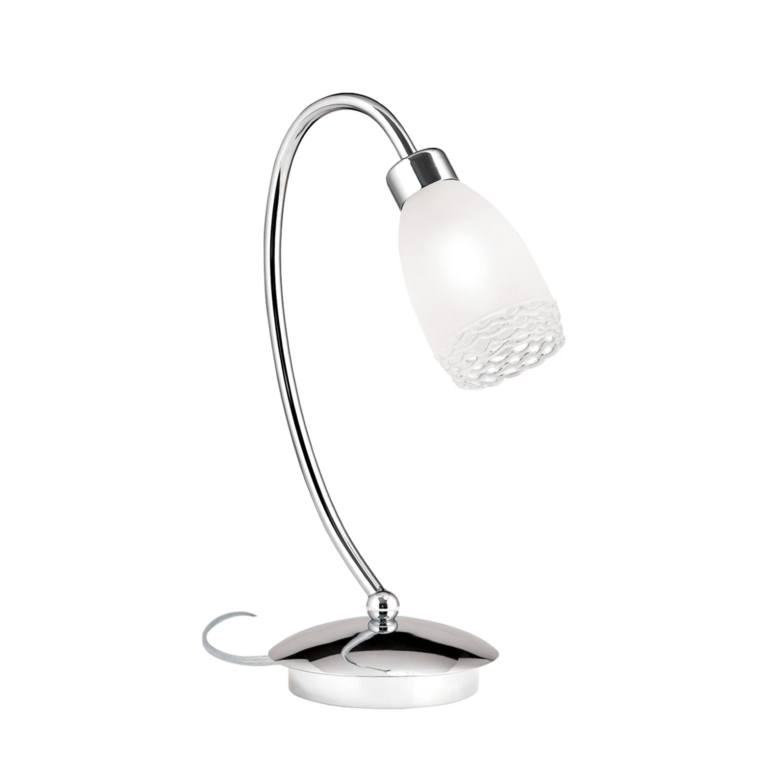 Stolná lampa MARISA 1-pl. sklenené tienidlo