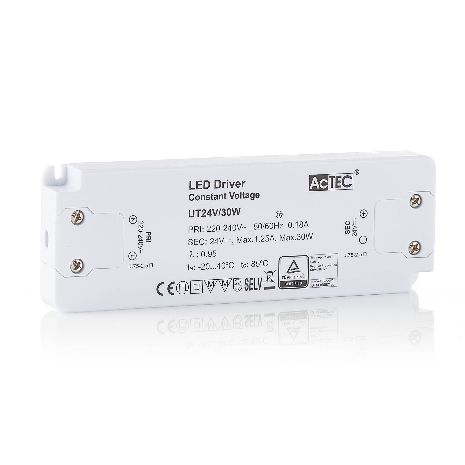 AcTEC Slim sterownik LED CV 24V 30W