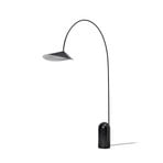 Lampadaire Arum, noir, métal/marbre, 205 cm - ferm LIVING