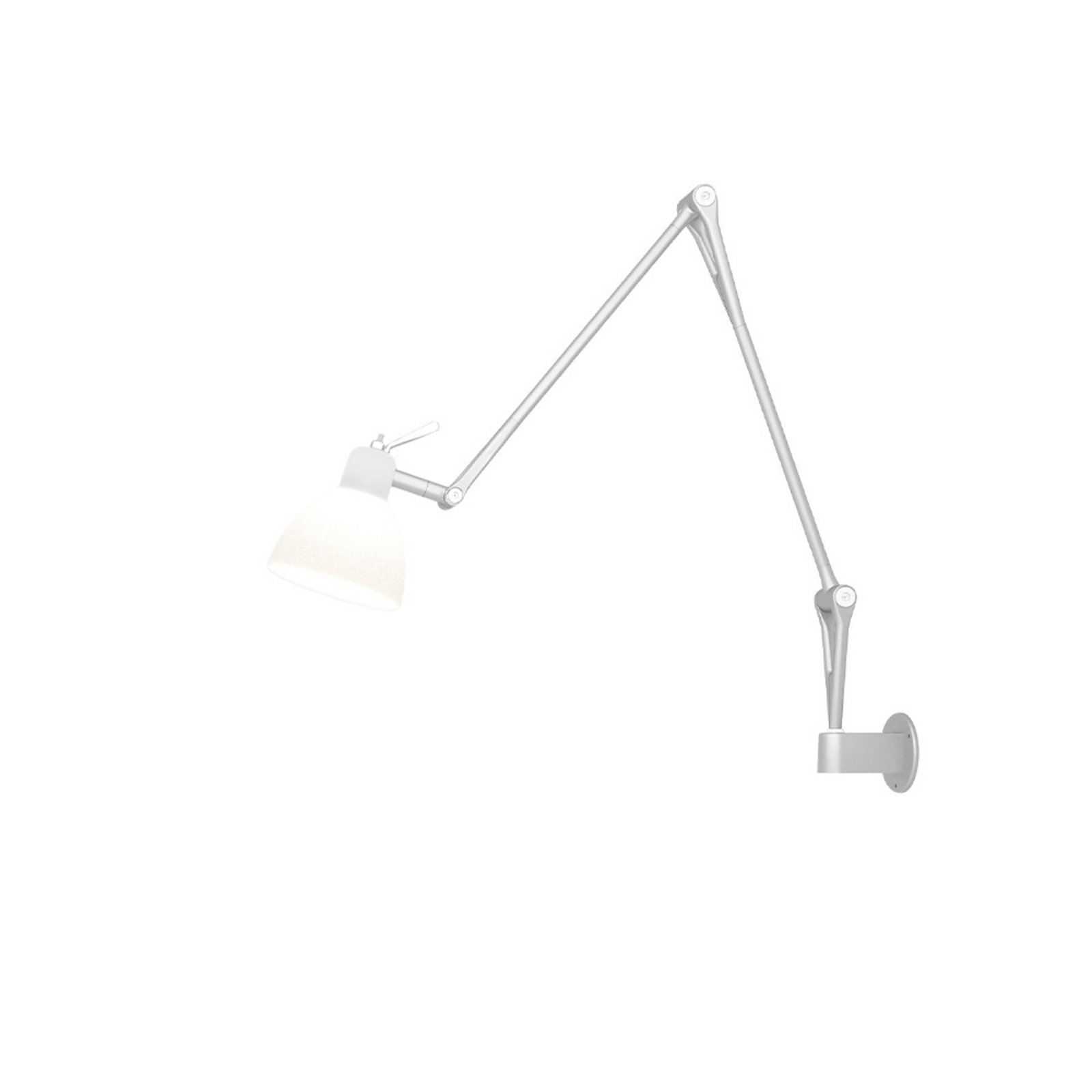 Luxy W2 Vägglampa Alu/Blank Vit - Rotaliana