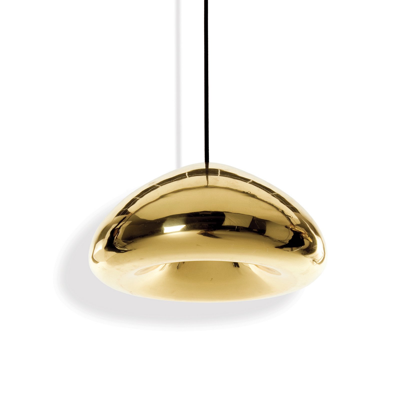 Tom Dixon LED hanging light Void, Ø 30 cm, brass