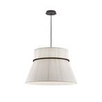 Bover hanging light Folie S, white/black, Ø 60 cm, fabric