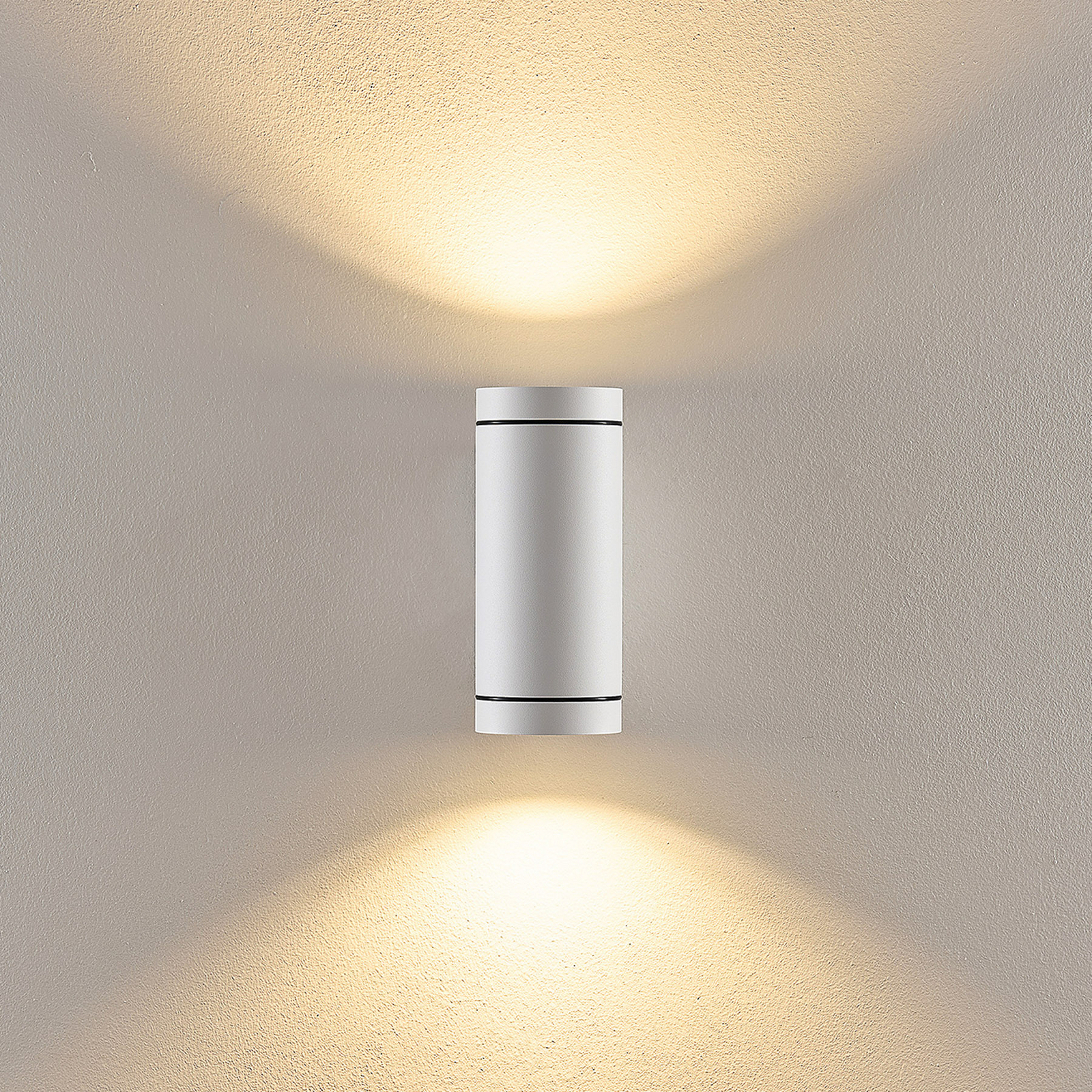 Außenwandlampe ShoreLine Pro Round up/down, weiß, GU10