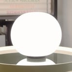 Lampa stołowa Casablanca Acai, biało-czarna, szkło, średnica 26 cm, E27