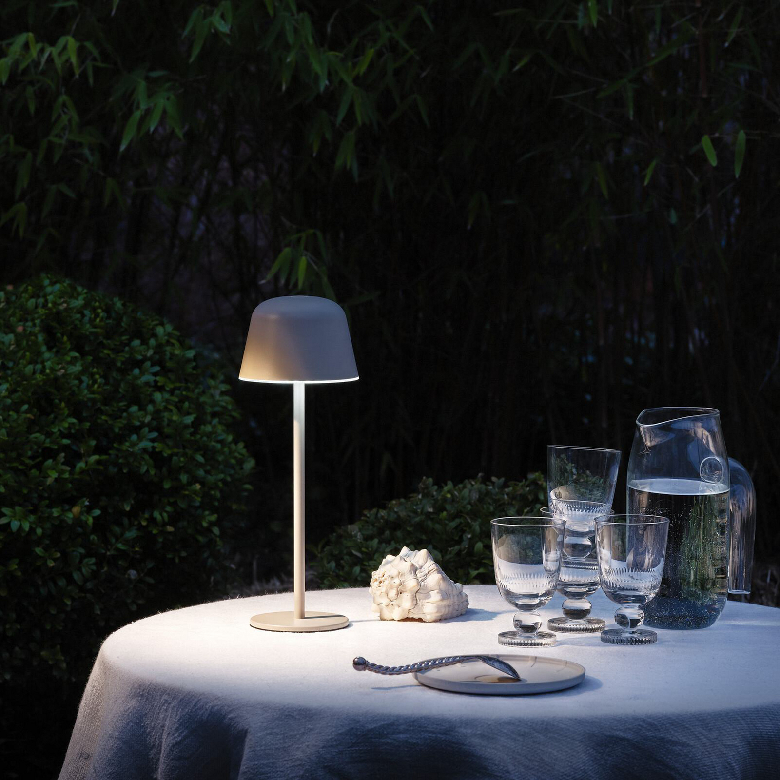 OSRAM LED rechargeable table lamp ENDURA STYLE, beige 30 cm IP44 CCT
