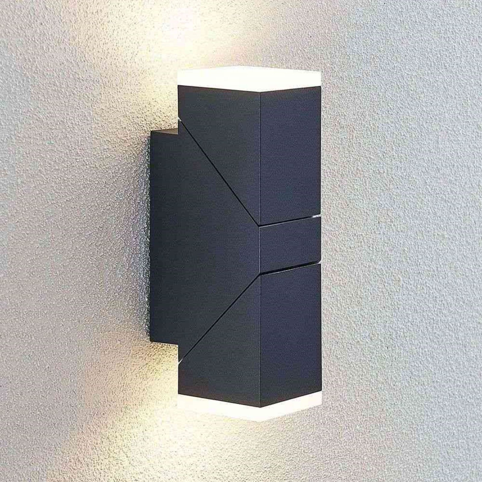 Sally Up/Down LED Outdoor Wall Lamp Grey - Lindby