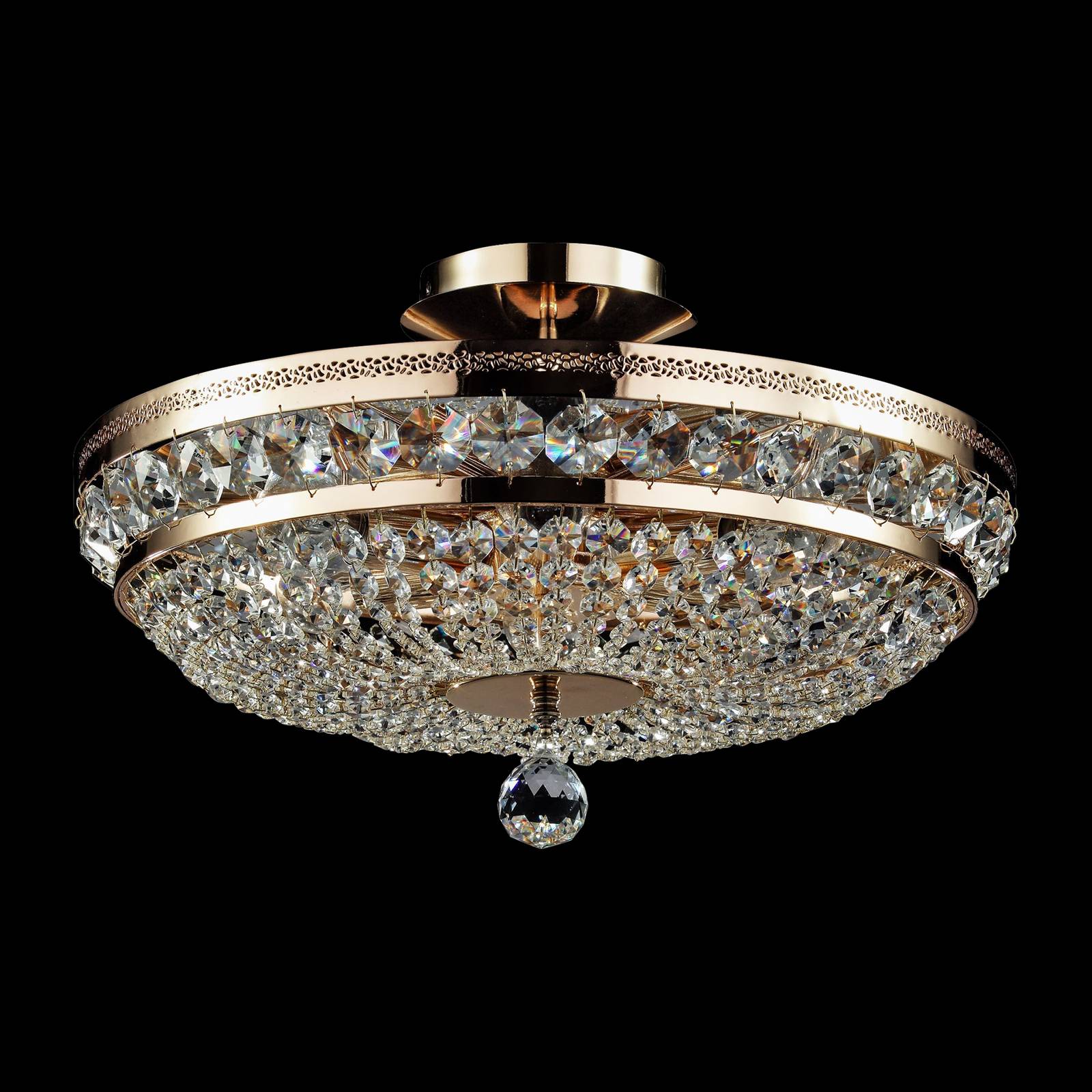 Maytoni Ottilia taklampe med krystaller Ø 43,5 cm