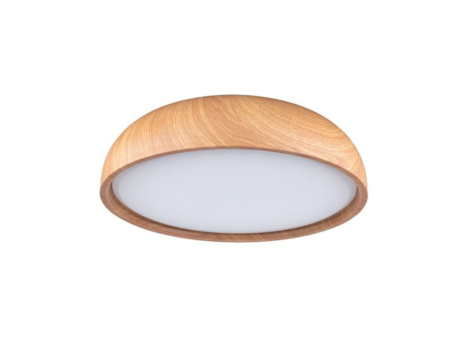 Oka LED Lámpara de Techo IP44 Blanco/Madera - Paulmann