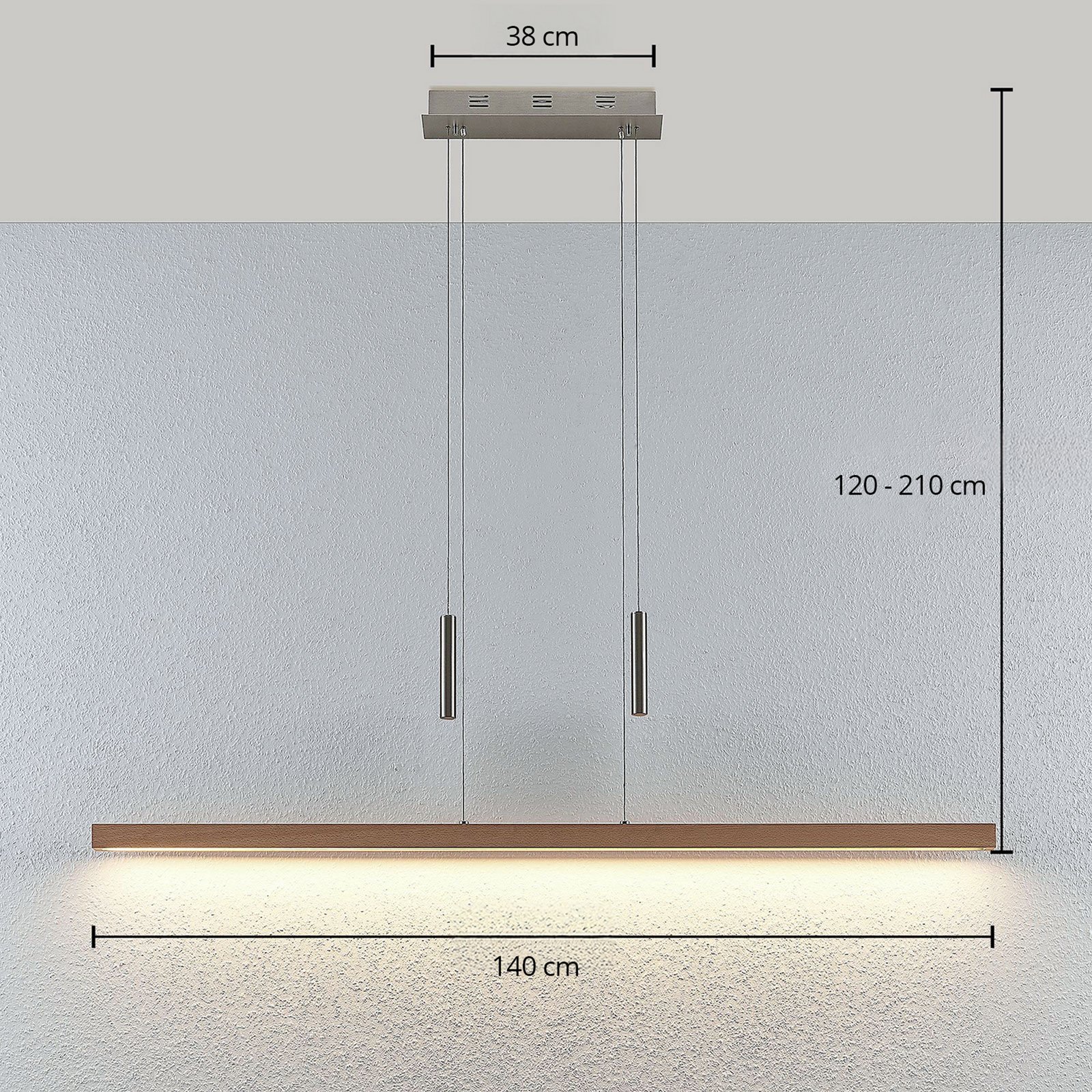 Tamlin Pendelleuchte Beech - Lucande