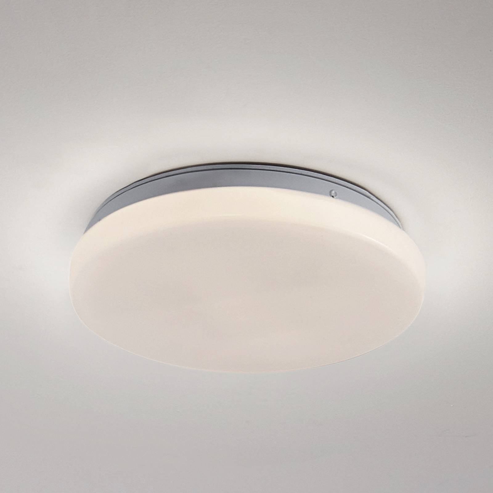 Lindby LED-Außendeckenleuchte Kirkola, 3000 K, Ø 26 cm, weiß günstig online kaufen