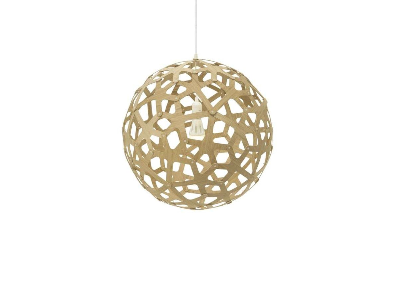 Coral Lustră Pendul Ø80 Bamboo - David Trubridge