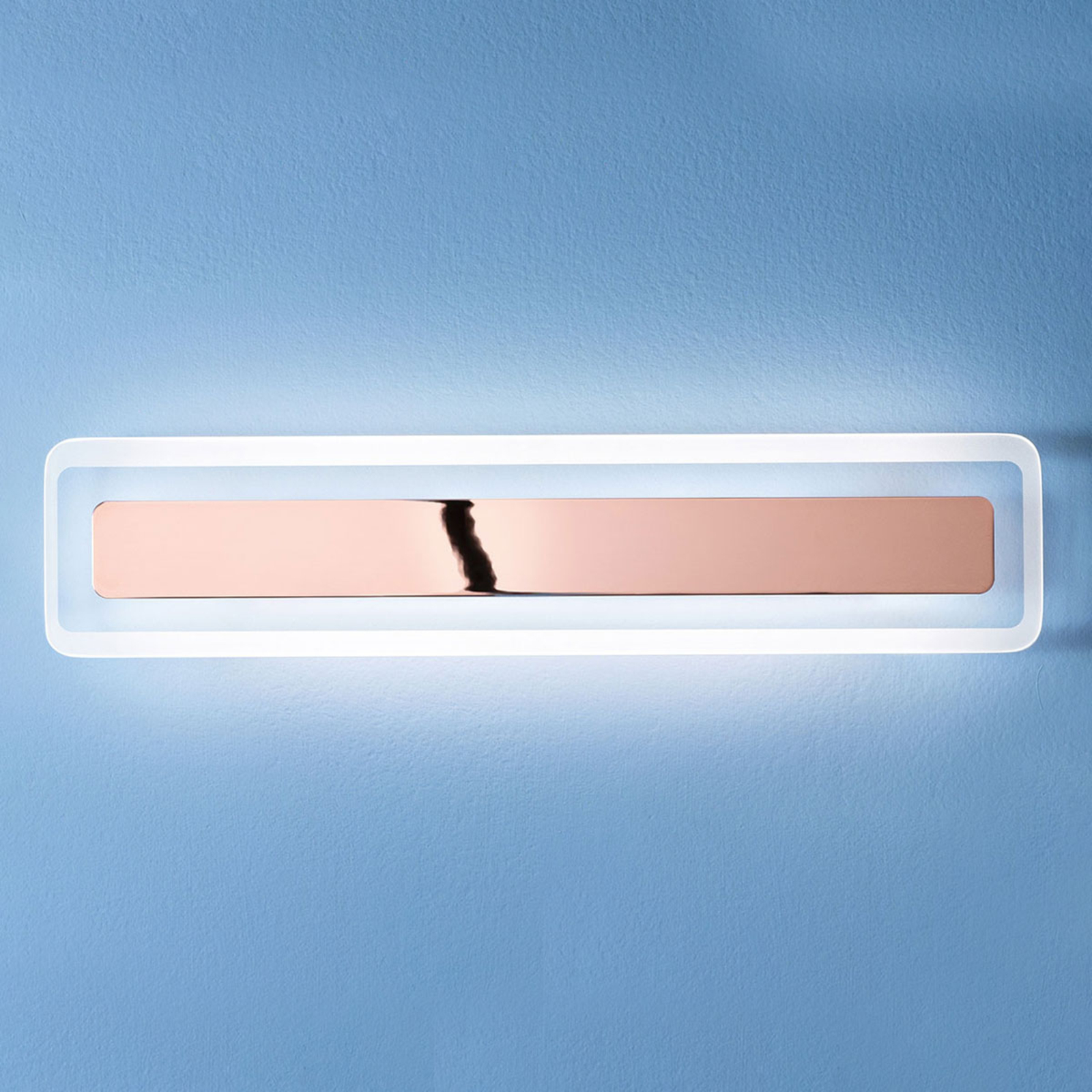 LED sieninis šviestuvas "Antille copper" 61,4 cm