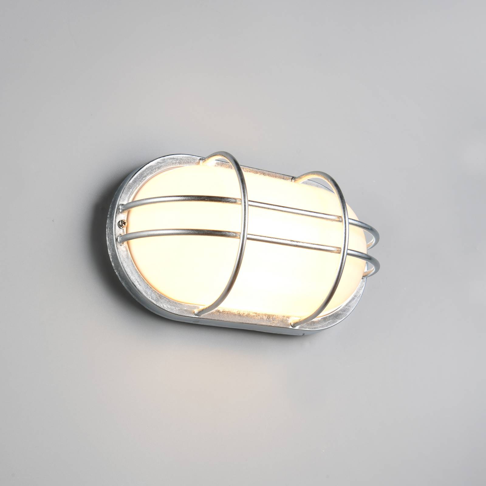 Trio Lighting Applique d'extérieur Tumen, couleur zinc, largeur 26 cm, métal, IP44