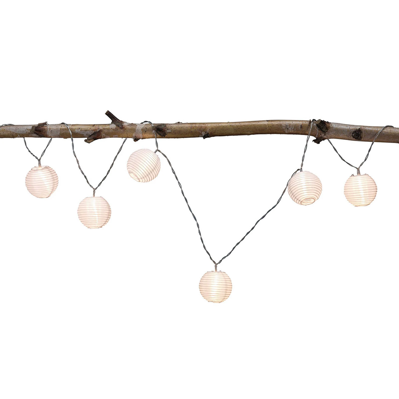 Paulmann Mobile Lampion Lichterkette 7-flg. weiß