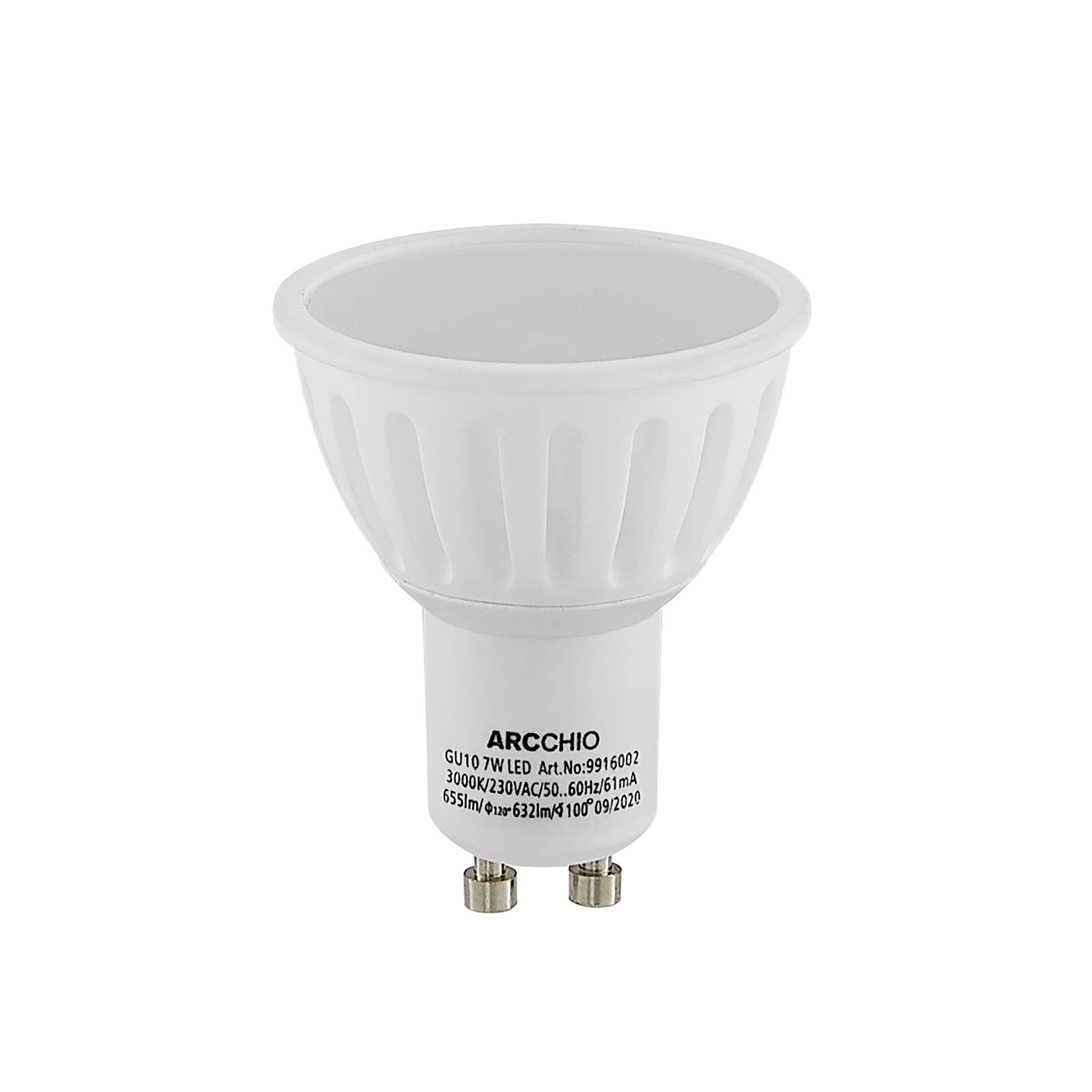 Arcchio LED reflektor izzó GU10 100° 7W 3,000K