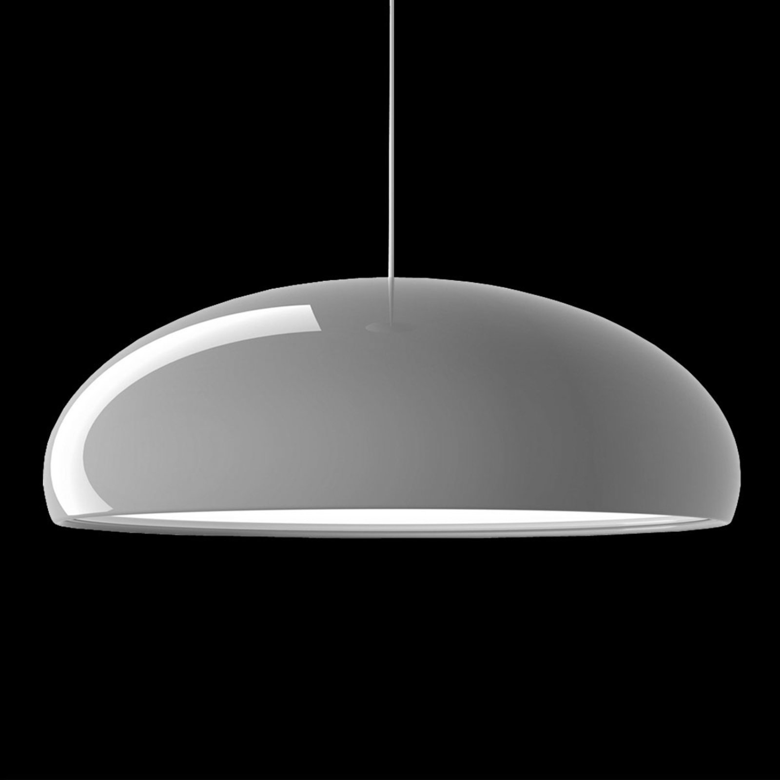 Fontana Arte Pangen - retro hänglampa, svart