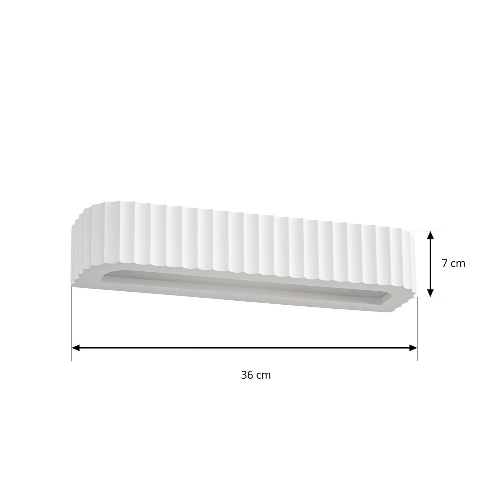Ravelle-seinävalaisin, leveys 36 cm, 2 x E14, valkoinen, kipsi – Lindby Ravelle-seinävalaisin, leveys 36 cm, 2 x E14, valkoinen, kipsi – Lindby