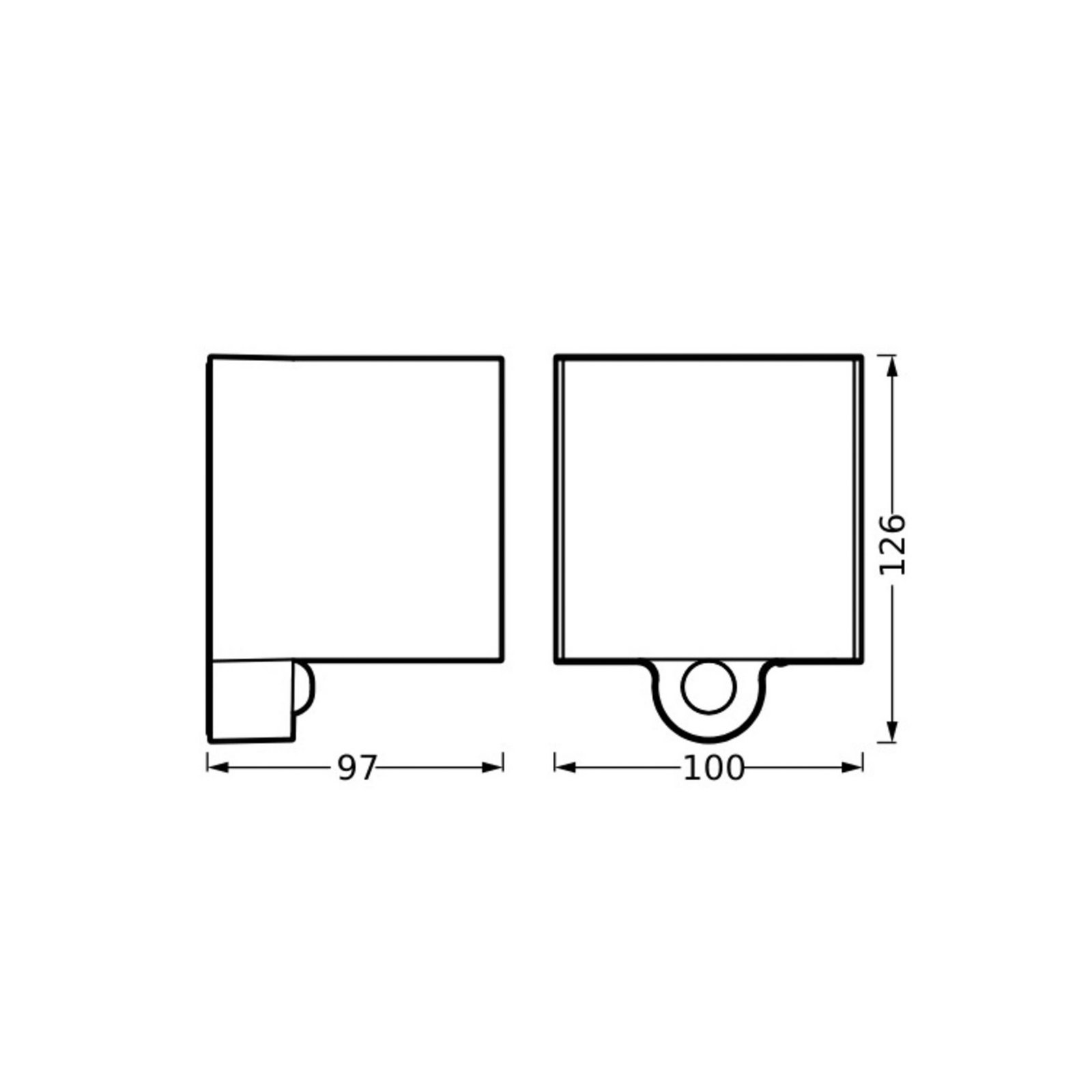 OSRAM LED-Akku-Außenwandlampe ENDURA STYLE Sensor grafit USB
